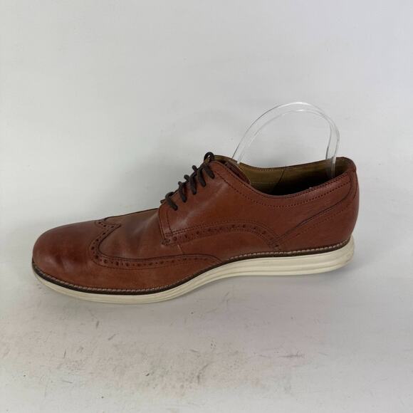 Cole Haan Originalgrand Wingtip Oxfords Men's 11 Brown Lace Up Low Top C26471 - Picture 6 of 10